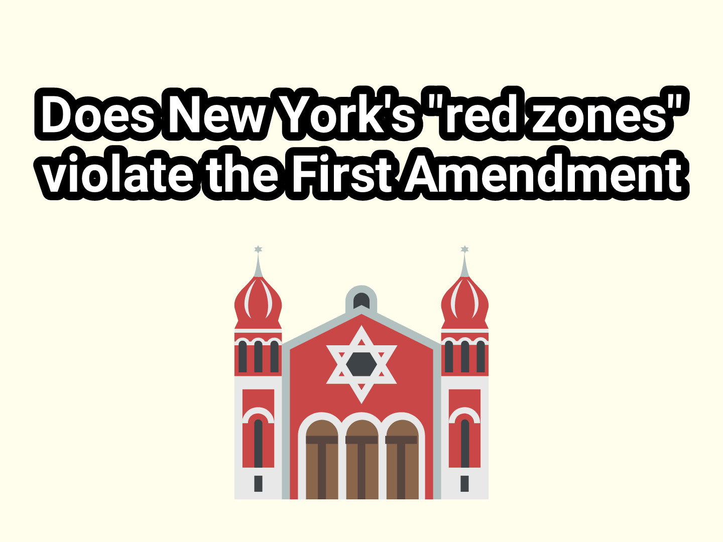 Does New York's red zones violate the First Amendment?